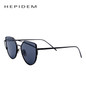 HEPIDEM Female Fashion Vintage Cat eye Sunglasses Women Brand Designer Ladies Mirror Flat Rose Gold Cateye Sun Glasses for Women