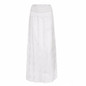 Fashion White Long Skirts Women High Waist Hollow Out Maxi Skirt Femme falda Casual Ladies Elastic Waist Lace Party Skirts 2017