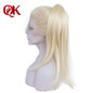 QueenKing hair European Human Hair Full Lace Wig 150% Density Blonde 613 Silky Straight Natural Hairline Remy Hair
