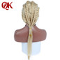 QueenKing hair European Human Hair Full Lace Wig 150% Density Blonde 613 Silky Straight Natural Hairline Remy Hair