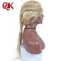 QueenKing hair European Human Hair Full Lace Wig 150% Density Blonde 613 Silky Straight Natural Hairline Remy Hair