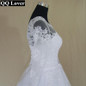 QQ Lover Vestido De Noiva 2017 Ball Gown Long Sleeves Appliques See Through Wedding Dresses Wedding Gown Bridal Dresses