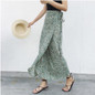 Boho Print Summer Holiday Beach Skirts Women 2018 Casual High Waist Long Slim Wrap Floral Skirt Ladies Bohemia One Piece Skirts