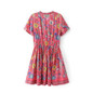 Boho Dress Red Floral Print Mini Dress V-Neck Short Seeve Women Dresses 2017 New Summer Loose Style Bohemia Beach Dresses