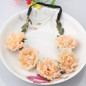 Bohemia Handmade Floral Headband Women Flower Crown Wedding Garland Hair Accessories Girls Flower Hairband Bridal Headdress