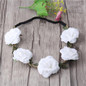 Bohemia Handmade Floral Headband Women Flower Crown Wedding Garland Hair Accessories Girls Flower Hairband Bridal Headdress