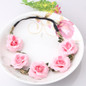 Bohemia Handmade Floral Headband Women Flower Crown Wedding Garland Hair Accessories Girls Flower Hairband Bridal Headdress