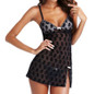 Oioninos Lace Lingerie Dress Women Nightwear Underwear Babydoll Sleepwear G-string Mini Dress