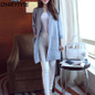 OHRYIYIE Women Long Cardigan Female 2018 Autumn Winter Women Sweater Long Sleeve Knit Cardigans For Women Jacket jumper WS124