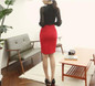 Pencil Skirt Skirts Womens Falda Saias Jupe Crayon Faldas Mujer Women High Waist Black Saia Office Ladies Midi Skirt Tight 2016