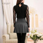 New Sexy Women Skirt Fashion Fall Winter Skirts Plus Size XL High Waist Skirt Black Skater Skirt For Women