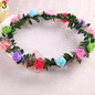 New Rose Flower Crown Headband Wreath Party Wedding Bridal Garland Hairband Headwear
