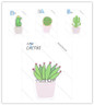 Fresh Cactus Love Memo Pad Sticky Notes Memo Notebook Stationery School Supplies