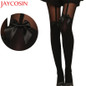 JAYCOSIN New Fashion Women Vintage Tights Bow Pantyhose Tattoo Mock Bow Suspender Sheer Stockings Drop Shipping