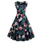 Fashion Dress A-Line Retro Swing Print Casual Cheap China Clothes Robe Vestidos De Festa Femininas Roupas Female Women Dresses