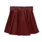 Fashion Design Women High Waist Short Pleated Skirts Girls Faux Leather Pleated Mini Black Skirt Plus Size