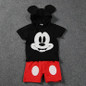 fashion cute summer kids baby boy cartoon mickey hooded top and boys shorts set polka dot red minnie girls summer clothing 2017