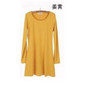 Fashion Clothes Vestidos Women Dress 2017 Spring Autumn Winter Dress Female 100% Cotton O-Neck Long Sleeve Dress Woolen Dresses