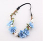 2017 New Bride Bohemian Flower Headband Festival Wedding Floral Garland Summer Hair Band Scrunchy Headband