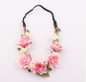 2017 New Bride Bohemian Flower Headband Festival Wedding Floral Garland Summer Hair Band Scrunchy Headband