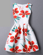 2017 New Brand Spring Summer Plus Size Women Print Floral Vest Dress O Neck Sleeveless A Line Party Fashion Dresses Vestidos