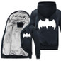 Batman Men Women Cosplay Luminous Zipper Jacket Sweatshirts Thicken Hoodie Coat