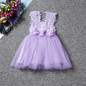 Fairy Princess Lace Flower Children's Girls Dresses Kids Birthday Party Wear Lace Tutu Girls Dresses Baby Girl Baptism Clothes