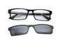 EV Fashion Glasses With Magnetic Clip On Sunglasses Polarized Sunglasses Myopia Driving Glasses Clip On Dual Purpose EV1406NEW
