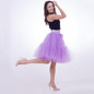 Elastic Waist 5 Layer Womens Adult Tutu Tulle Skirts Ball Gown Midi Pleated skirt Women Fashion Party Faldas Saia Longa Jupe