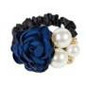 Elastic Hair Bands Women Satin Ribbon Rose Flower Jewelry Hairband Headband Ponytail Holder Hair Band Girls Hair Accessories