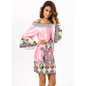 Off Shoulder Women Summer Beach Indian Dress Boho Sexy Bohemian Floral Vintage Dresses Sundress Vestidos Robe Plus Size Dashiki