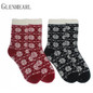 Nylon Lined Women Indoor Socks Layer Skid Home Reindeer Dual Crew Brand Christmas Winter Warm Soft Slipper Socks For Female