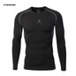 Newest Fitness Men Long Sleeve Exercise Casual T Shirt Men Thermal Muscle Bodybuilding Compression Tights Shirt Skins Gear Cool