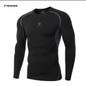 Newest Fitness Men Long Sleeve Exercise Casual T Shirt Men Thermal Muscle Bodybuilding Compression Tights Shirt Skins Gear Cool
