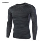 Newest Fitness Men Long Sleeve Exercise Casual T Shirt Men Thermal Muscle Bodybuilding Compression Tights Shirt Skins Gear Cool
