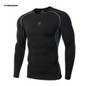Newest Fitness Men Long Sleeve Exercise Casual T Shirt Men Thermal Muscle Bodybuilding Compression Tights Shirt Skins Gear Cool