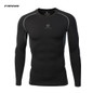 Newest Fitness Men Long Sleeve Exercise Casual T Shirt Men Thermal Muscle Bodybuilding Compression Tights Shirt Skins Gear Cool