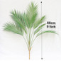 Green Palm Leaf Plastic Plants