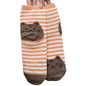 New brand 2017 Hot 3D Animals Striped Cartoon Women Cat Footprints Cotton Socks