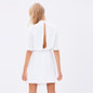 HDY Haoduoyi White Backless A-Line Dresses Hollow Out Mini Dress Female Cute Elegant Casual Slim Dresses Ladies Vestidos