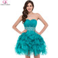 Grace Karin Cocktail Dresses 2017 New Short Turquoise Prom Party Dresses Ball Gowns Robe De Cocktail Special Occasion Dress 6177