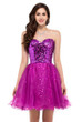 Grace Karin Cocktail Dress Elegant Short Prom Dress 2017 Sweetheart Beading Sequins Tulle Homecoming Party Gown Robe De Cocktail