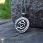 Stainless Steel Viking Triquetra Pendant With Runes