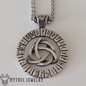 Stainless Steel Viking Triquetra Pendant With Runes