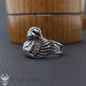 Odin's Ravens Huginn and Muninn Ring