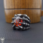 Dragon Claw Ring Holding Red Gemstone
