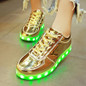 usb led shoes children's luminous shoes sneakers with kids light up shining glowing shoes for girls slippers lights schoenen 45