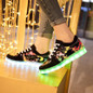 usb led shoes children's luminous shoes sneakers with kids light up shining glowing shoes for girls slippers lights schoenen 45