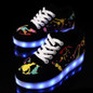 usb led shoes children's luminous shoes sneakers with kids light up shining glowing shoes for girls slippers lights schoenen 45