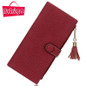 BVLRIGA Long Lady Leather Wallet Women Wallet For Credit Card Holder Female Purse Women Clutch Coin Purse Phone walet Money Bag